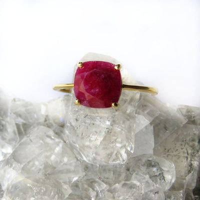 The Asher - Natural Ruby Rings Handmade Handcrafted