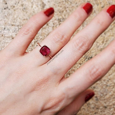 The Asher - Natural Ruby Rings Handmade Handcrafted