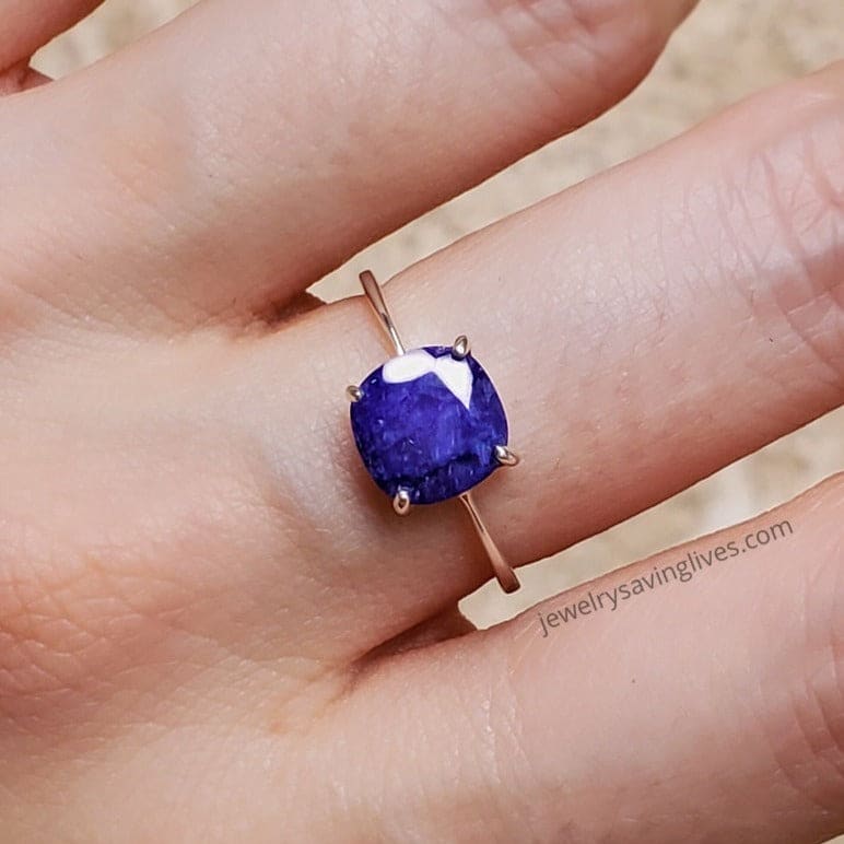 The Asher - Natural Sapphire Rings Handmade Handcrafted