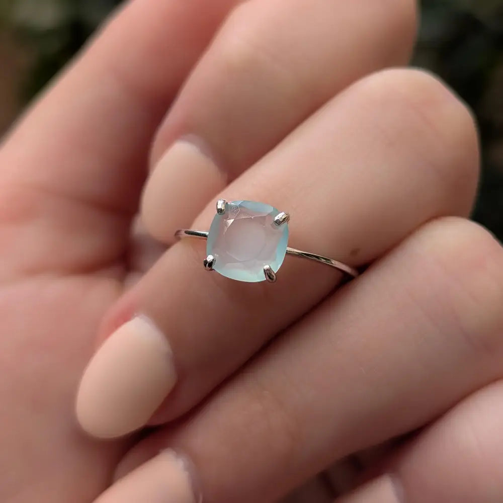 The Asher - Natural Sea Glass Rings Handmade Handcrafted