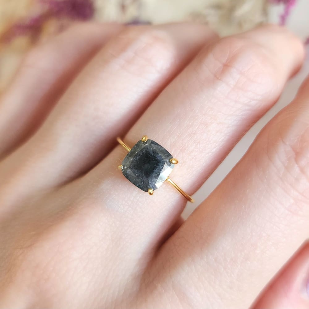 The Asher - Raw Gray Diamond (DS042) Rings Handmade Handcrafted