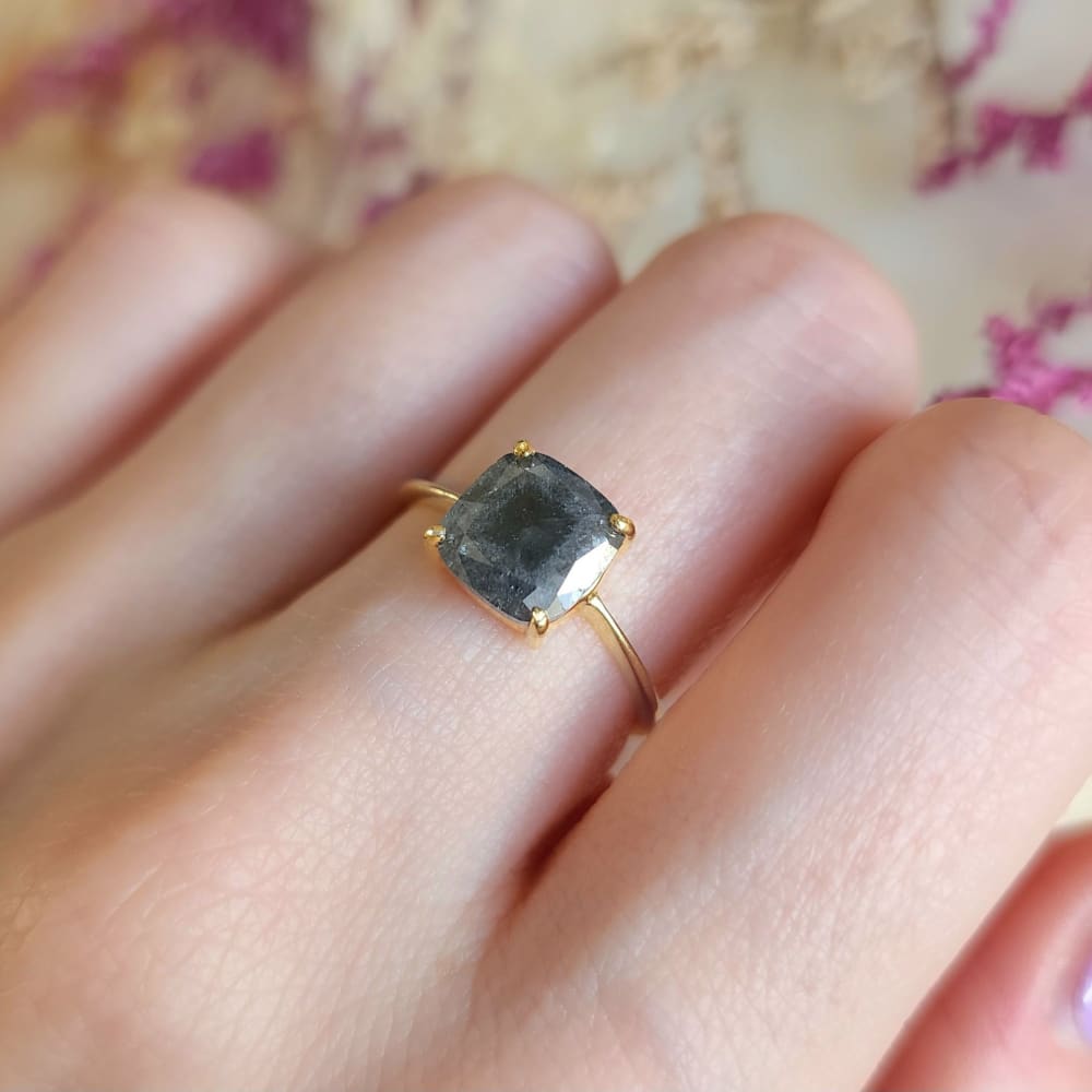 The Asher - Raw Gray Diamond (DS043) Rings Handmade Handcrafted