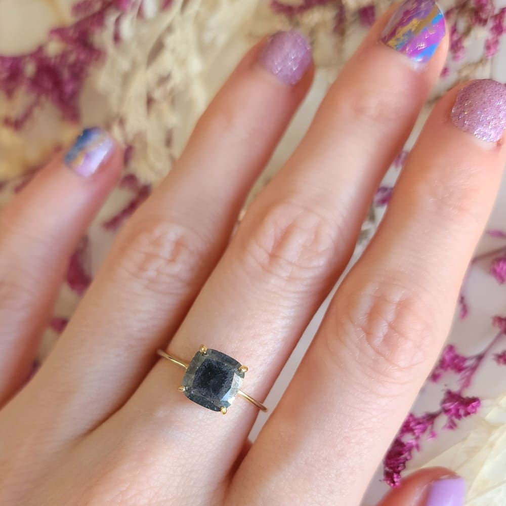 The Asher - Raw Gray Diamond (DS043) Rings Handmade Handcrafted