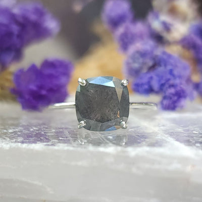 The Asher - Raw Salt and Pepper Diamond (DS025) Rings Handmade JSL Made in USA