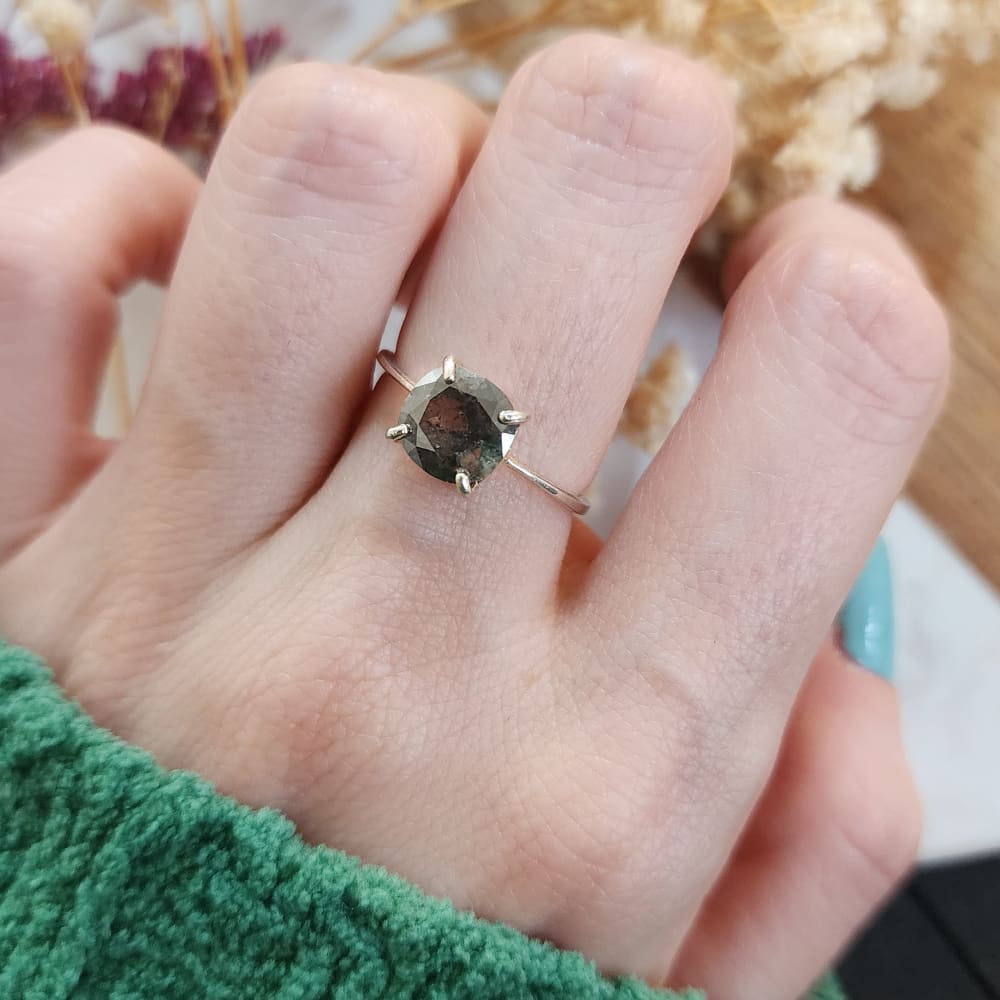 the Asher - Natural Salt and Pepper Diamond (DS044) Rings Handmade Handcrafted