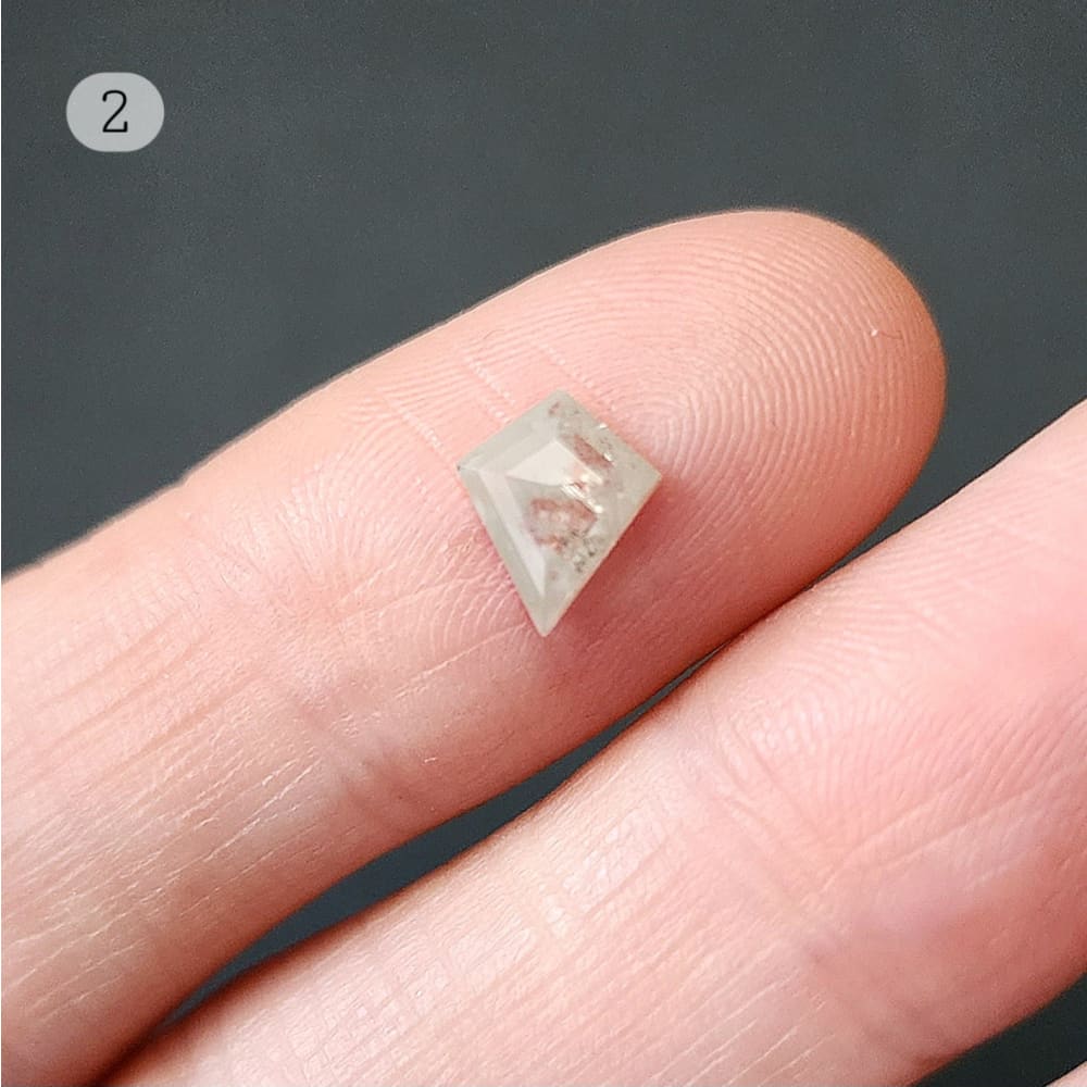 The Asher - Raw Salt and Pepper Diamond Kite (DK004) Rings Handmade Handcrafted