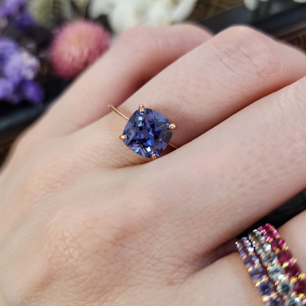 The Asher - Tanzanite LS Rings Handmade JSL Made in USA