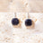 The Ashera - Blue Sandstone Dangle Earrings Earrings Handmade Handcrafted