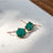 The Ashera - Hexagon Natural Emerald Dangle Earrings Earrings Handmade Handcrafted