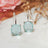 The Ashera - Natural Aquamarine Dangle Earrings Earrings Handmade Handcrafted