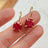 The Ashera - Natural Ruby Dangle Earrings Earrings Handmade Handcrafted
