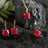The Ashera - Natural Ruby Dangle Earrings Earrings Handmade Handcrafted
