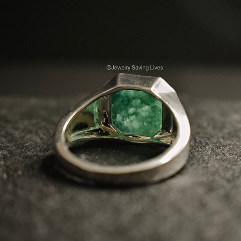 The Ashford - Natural Emerald Rings Handmade Handcrafted