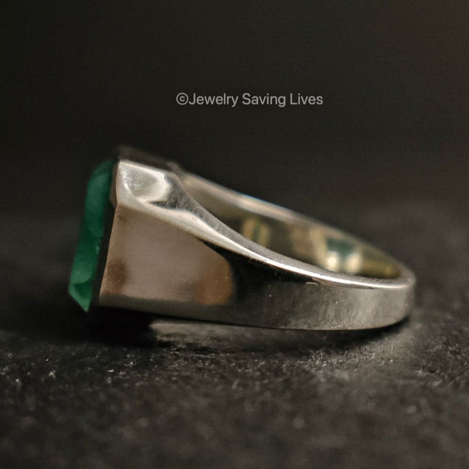 The Ashford - Natural Emerald Rings Handmade Handcrafted