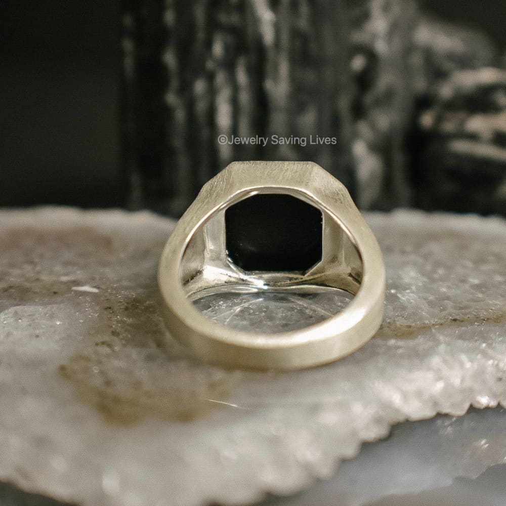 The Ashford - Natural Onyx Rings Handmade Handcrafted