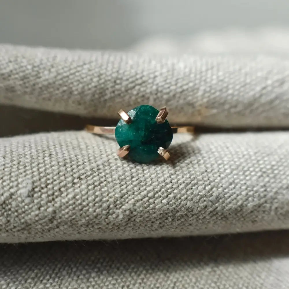 The Ashley - Natural Emerald Handmade Handcrafted