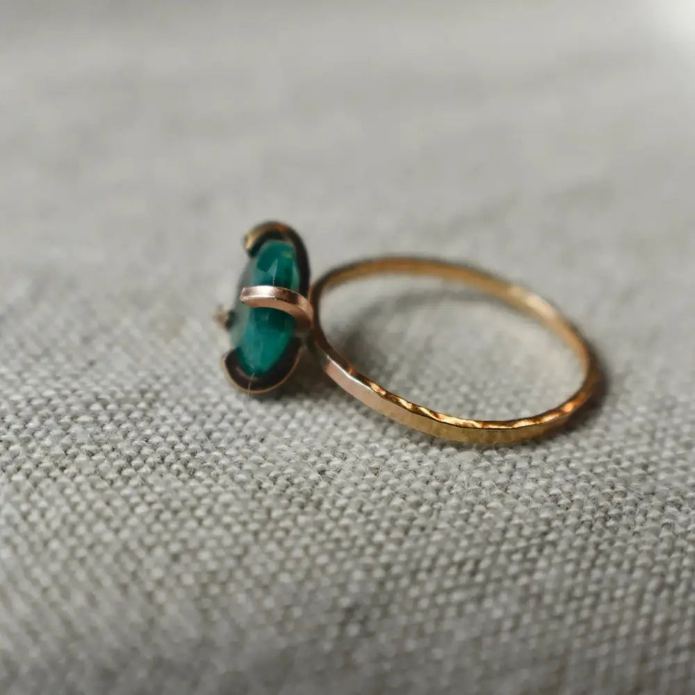 The Ashley - Natural Emerald Handmade Handcrafted