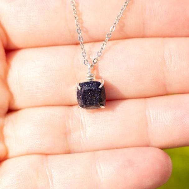 The Ashlynn - Blue Sandstone Necklace Necklaces Handmade Handcrafted