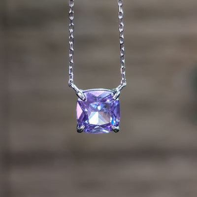 The Ashlynn - Brilliant Lavender Amethyst Necklace Necklaces Handmade Handcrafted