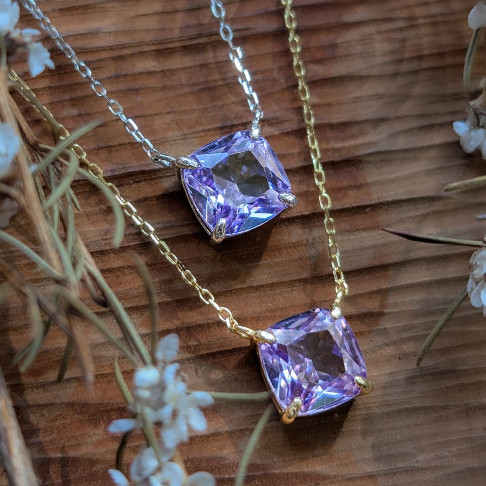 The Ashlynn - Brilliant Lavender Amethyst Necklace Necklaces Handmade Handcrafted