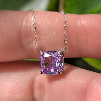 The Ashlynn - Brilliant Lavender Amethyst Necklace Necklaces Handmade Handcrafted