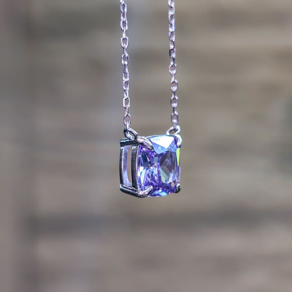 The Ashlynn - Brilliant Lavender Amethyst Necklace Necklaces Handmade Handcrafted