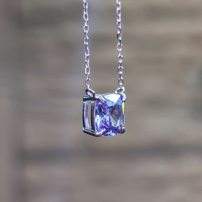 The Ashlynn - Brilliant Lavender Amethyst Necklace Necklaces Handmade Handcrafted