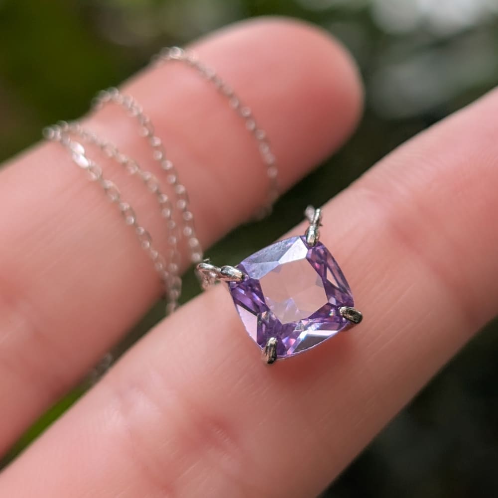 The Ashlynn - Brilliant Lavender Amethyst Necklace Necklaces Handmade Handcrafted