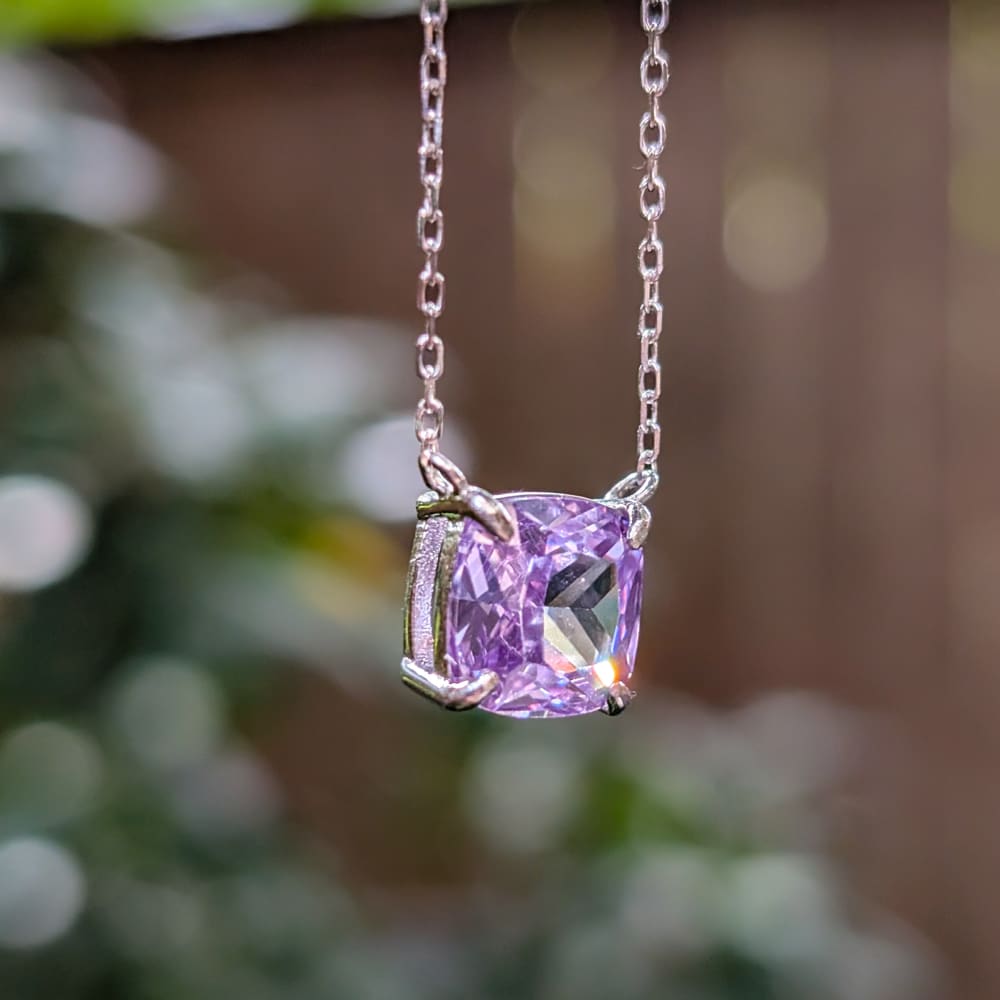 The Ashlynn - Brilliant Lavender Amethyst Necklace Necklaces Handmade Handcrafted