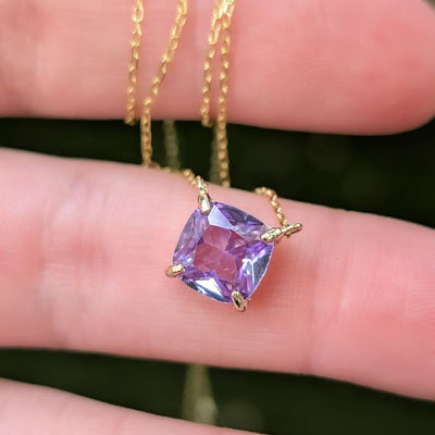 The Ashlynn - Brilliant Lavender Amethyst Necklace Necklaces Handmade Handcrafted