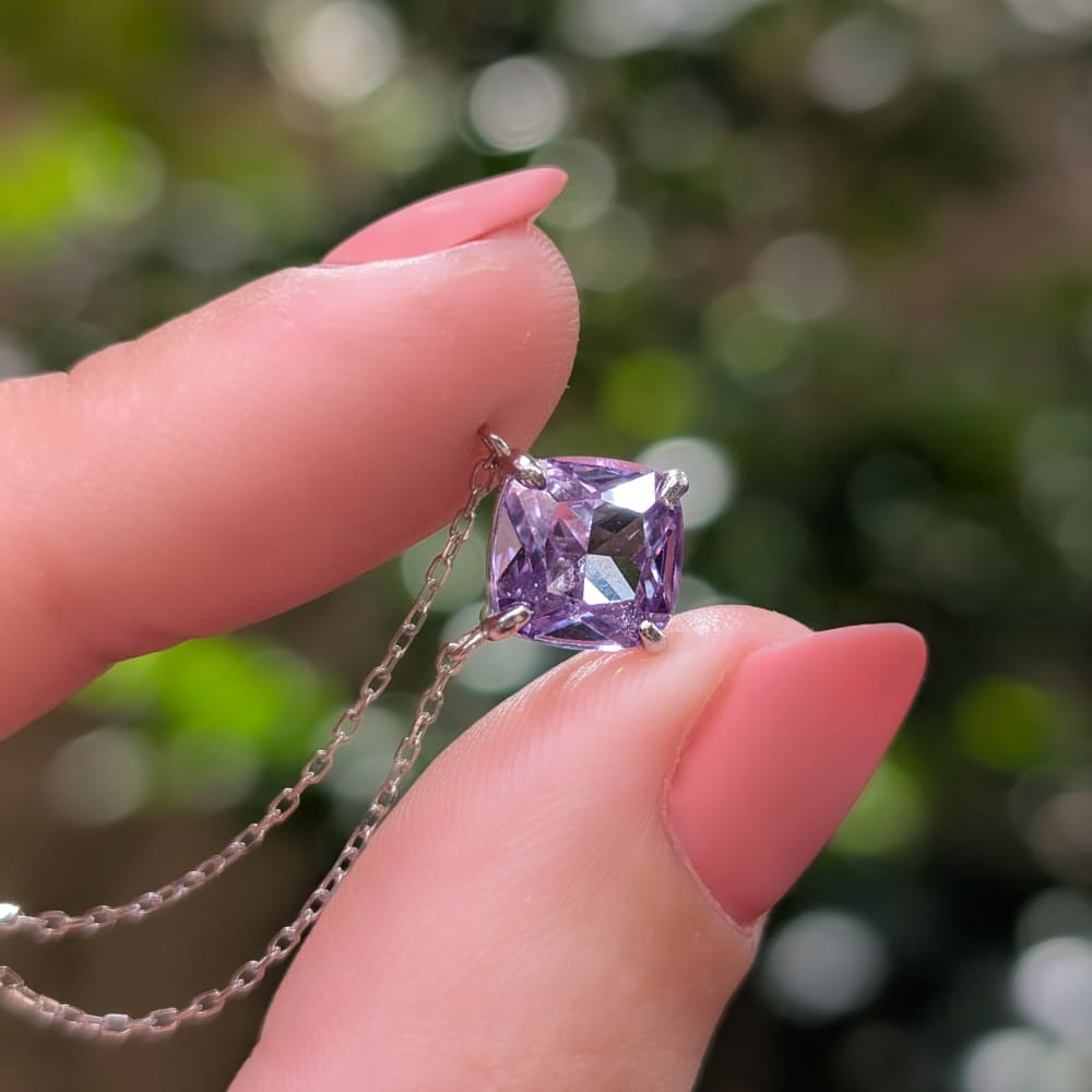 The Ashlynn - Brilliant Lavender Amethyst Necklace Necklaces Handmade Handcrafted