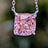 The Ashlynn - Brilliant Pink Tourmaline Necklace Necklaces Handmade Handcrafted