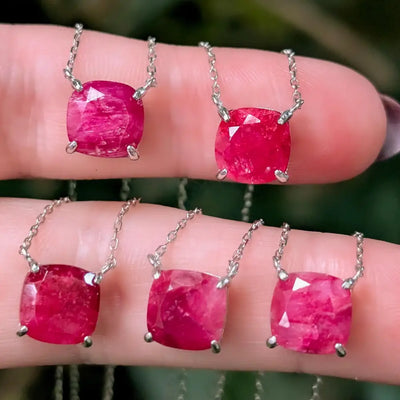 The Ashlynn Custom - Single Birthstone Necklace Necklaces Handmade Handcrafted