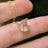 The Ashlynn- Moissanite Necklace Necklaces Handmade Handcrafted
