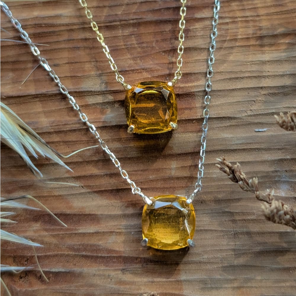 The Ashlynn - Natural Citrine Necklace Necklaces Handmade Handcrafted