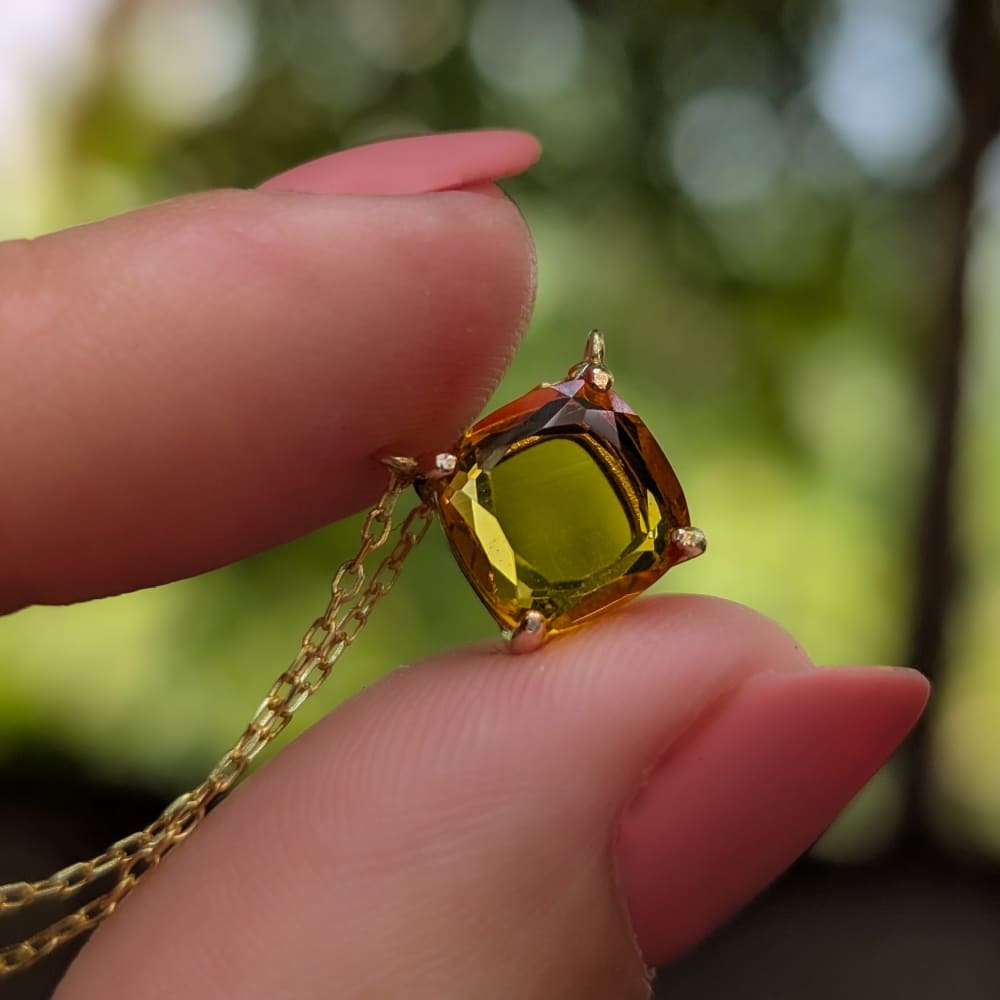 The Ashlynn - Natural Citrine Necklace Necklaces Handmade Handcrafted