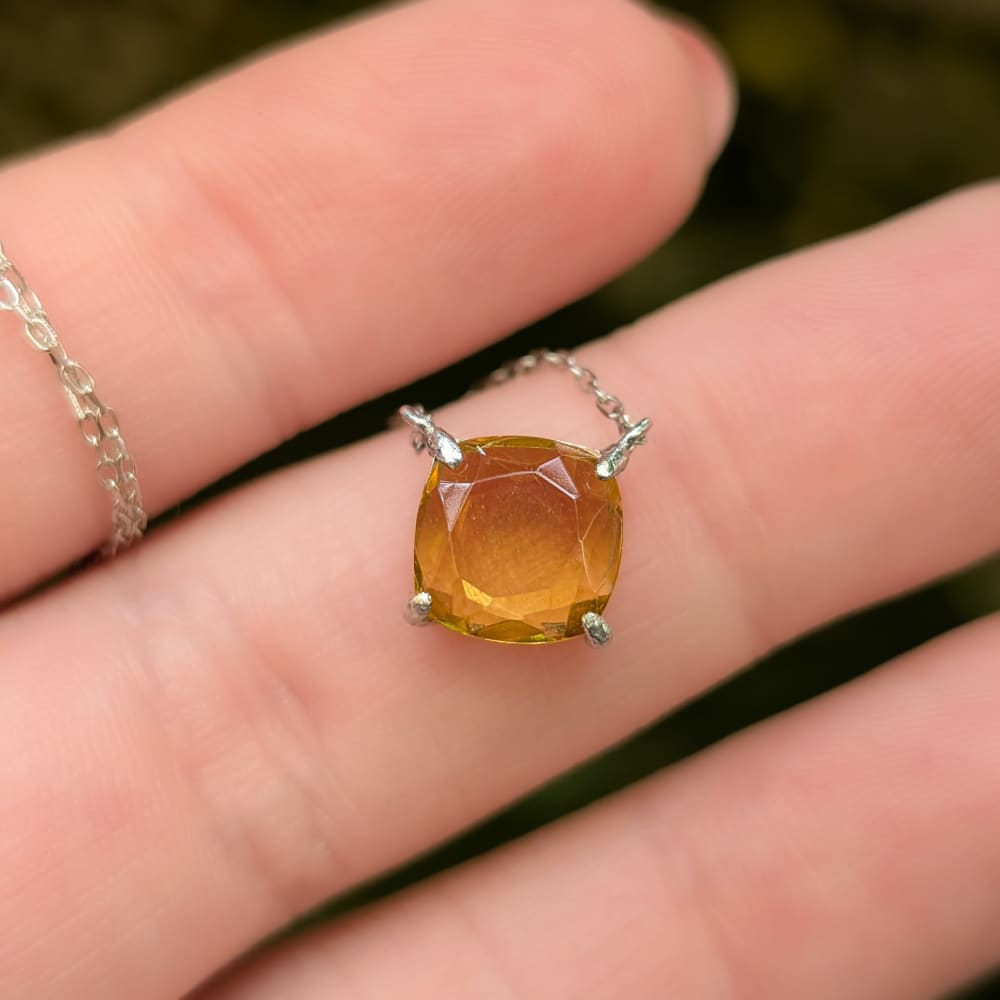 The Ashlynn - Natural Citrine Necklace Necklaces Handmade Handcrafted
