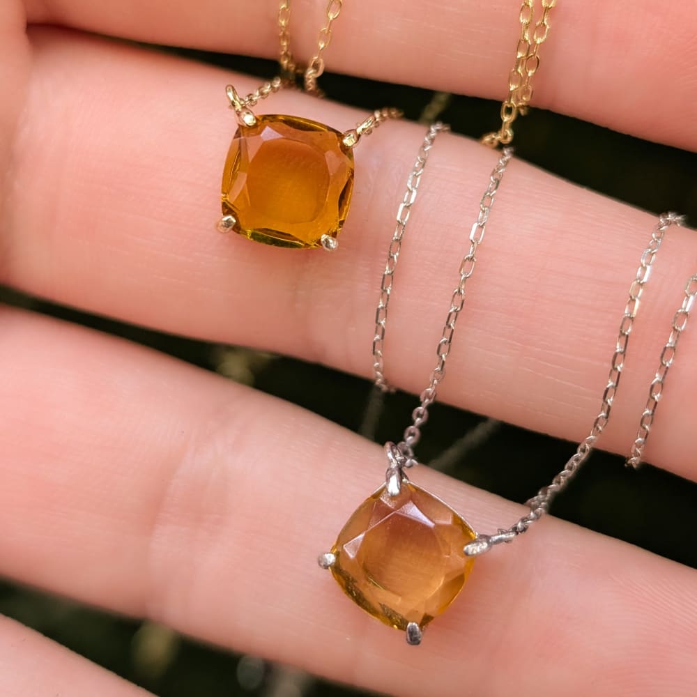The Ashlynn - Natural Citrine Necklace Necklaces Handmade Handcrafted