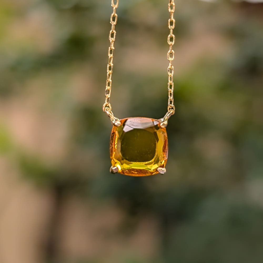 The Ashlynn - Natural Citrine Necklace Necklaces Handmade Handcrafted
