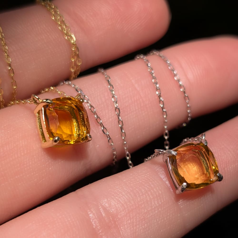The Ashlynn - Natural Citrine Necklace Necklaces Handmade Handcrafted