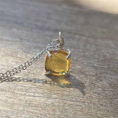 The Ashlynn - Natural Citrine Necklace Necklaces Handmade Handcrafted