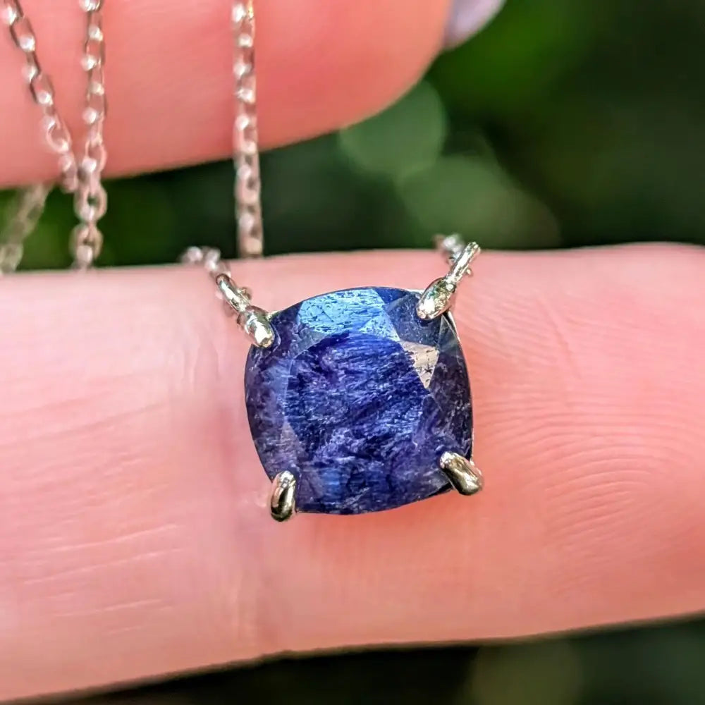 The Ashlynn - Natural Sapphire Necklace Necklaces Handmade Handcrafted