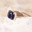 The Ashton - Natural Blue Sandstone Rings Handmade Handcrafted