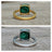 The Ashton - Natural Emerald Rings Handmade Handcrafted