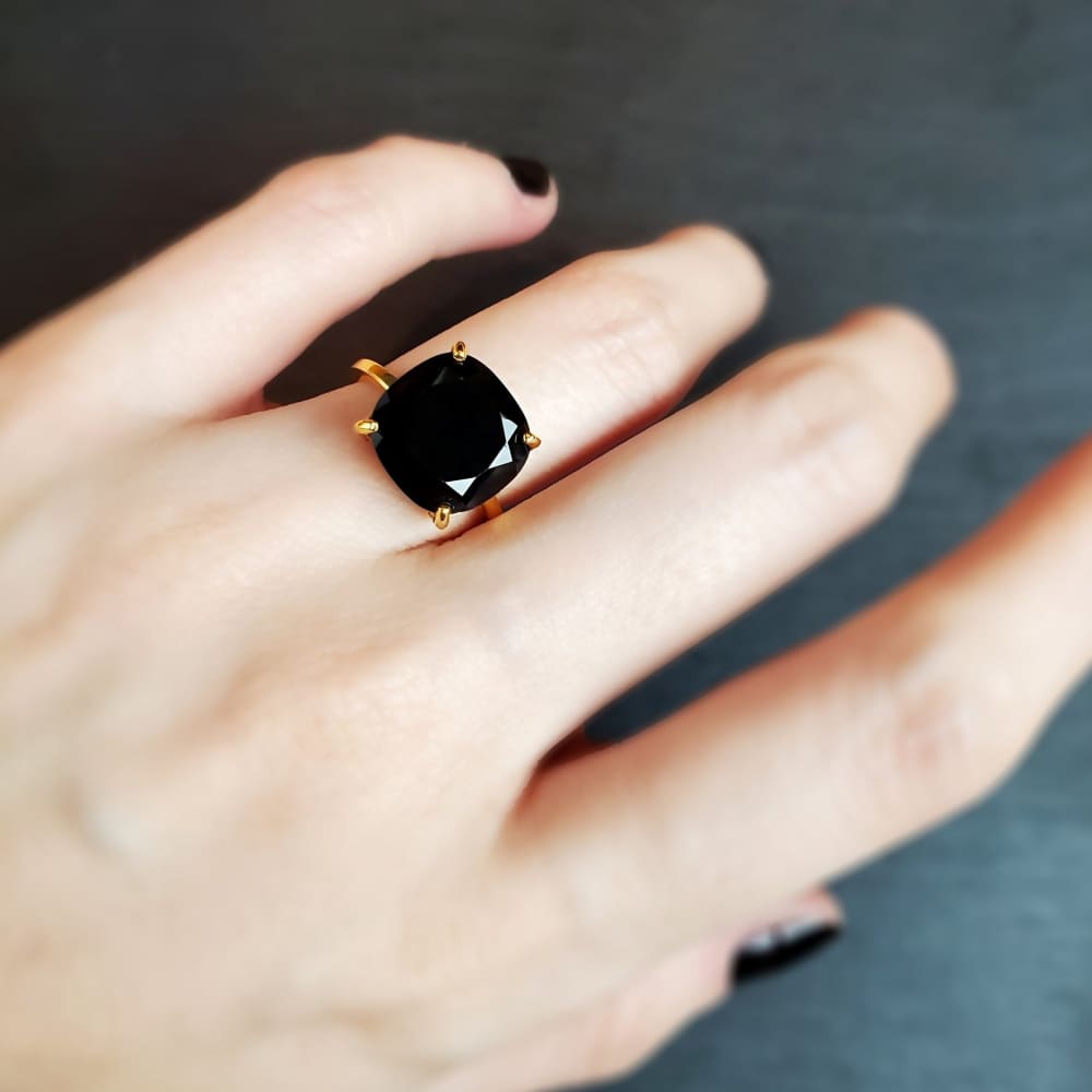 The Ashton - Natural Onyx Rings Handmade Handcrafted