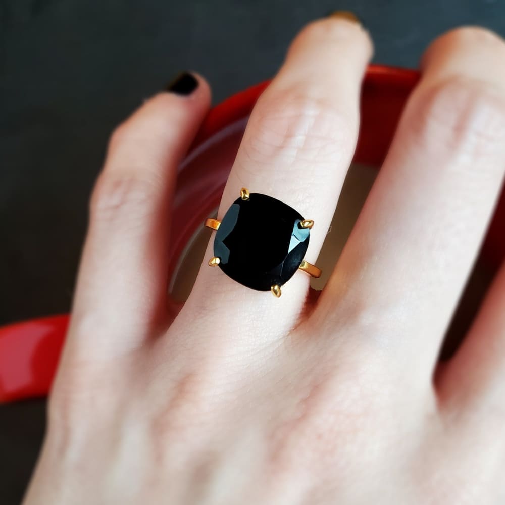 The Ashton - Natural Onyx Rings Handmade Handcrafted