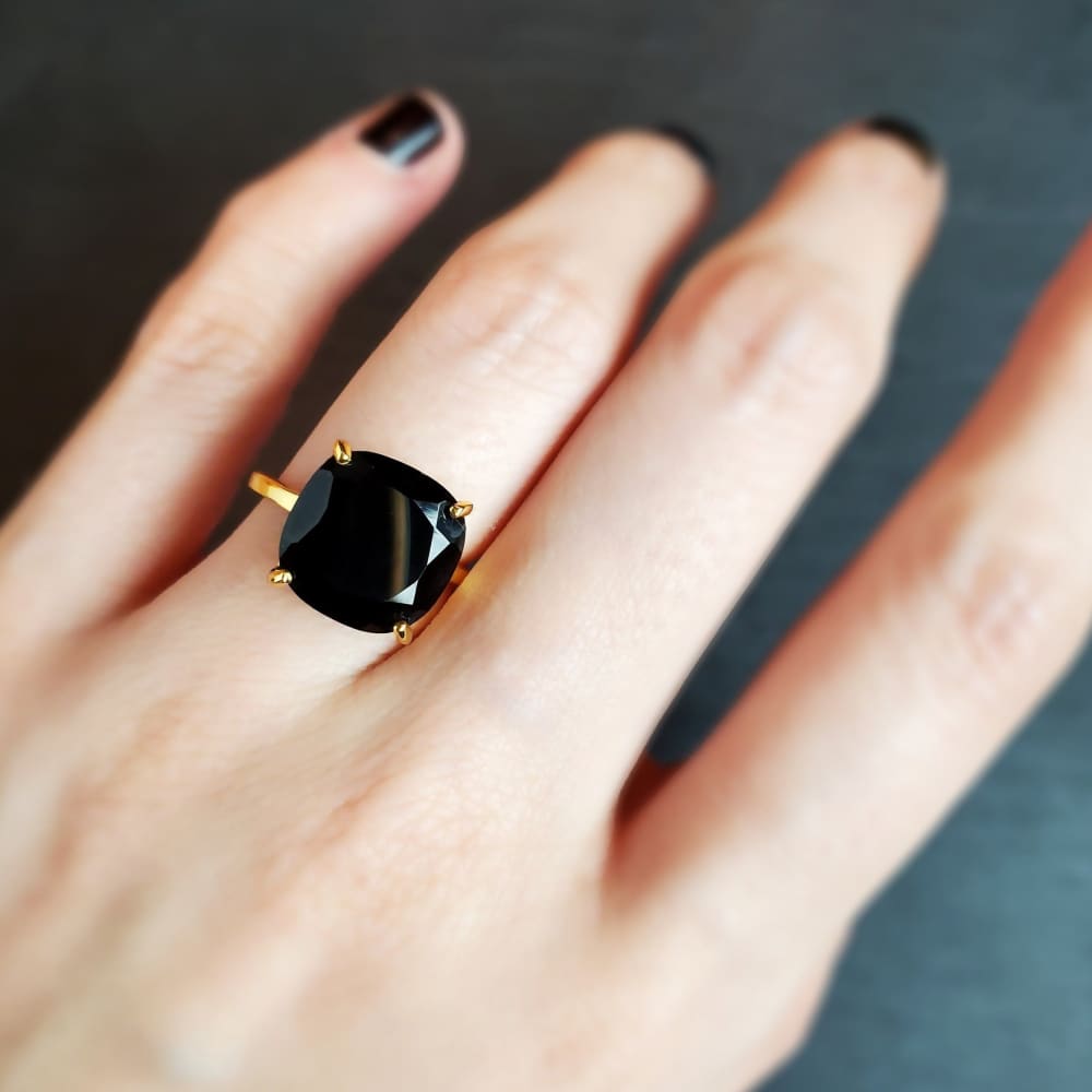 The Ashton - Natural Onyx Rings Handmade Handcrafted