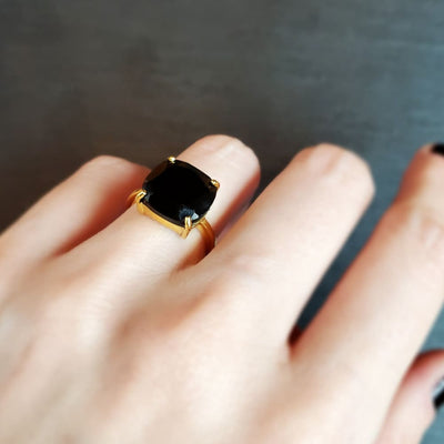 The Ashton - Natural Onyx Rings Handmade Handcrafted