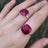 The Ashton - Natural Ruby Rings Handmade Handcrafted