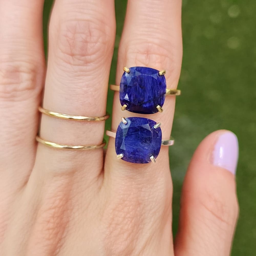 The Ashton - Natural Sapphire Rings Handmade Handcrafted